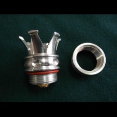 Harley Gas Cap CROWN,machined aluminum, custom bike, bobber, chopper